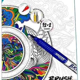 Hauser Artz Brush Pen 12+2 Shades
