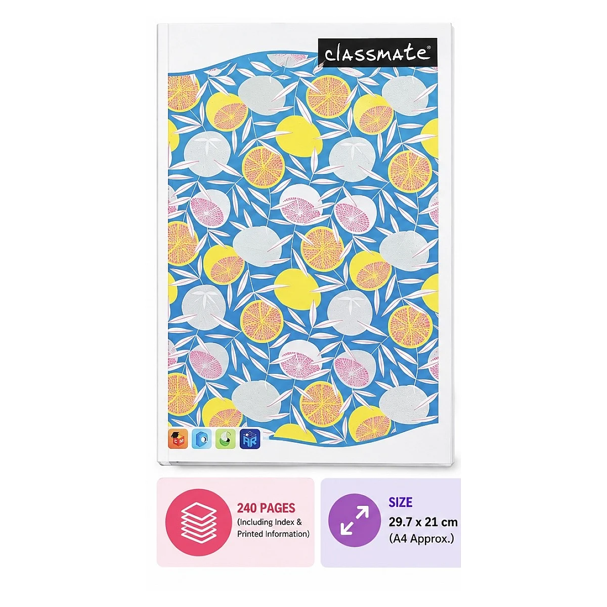 Classmate Long Notebook / Exercise Book (240 Pages, 29.7 x 21 cm) - Single Line