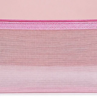 Transparent Mesh Zipper Pencil Pouch / Exam Stationery Organizer