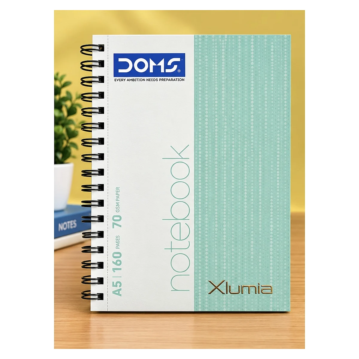 DOMS Xlumia Spiral Wirebound Notebook A5