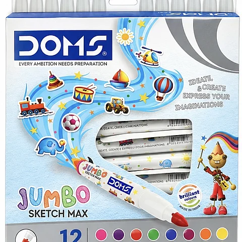 DOMS Jumbo Sketch Max Water Colour Pens